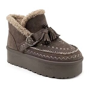 Olivia & Kate Womens Setton Chunky Heel Winter Boots Size 7